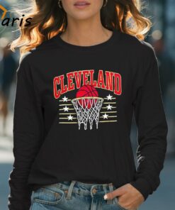 Cleveland Basketball Vintage Net Skyline Shirt 4