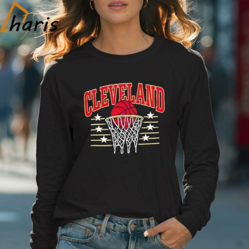 Cleveland Basketball Vintage Net Skyline Shirt