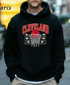 Cleveland Basketball Vintage Net Skyline Shirt 5