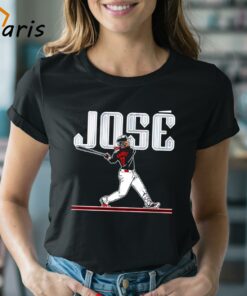 Cleveland Guardians Jose Ramirez 11 Slugger Swing Shirt