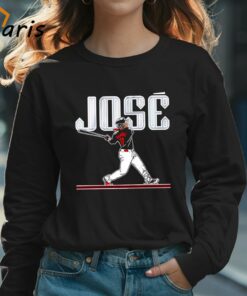 Cleveland Guardians Jose Ramirez 11 Slugger Swing Shirt 3