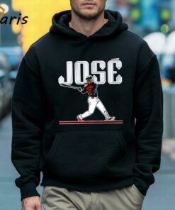 Cleveland Guardians Jose Ramirez 11 Slugger Swing Shirt 5