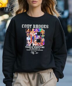 Cody Rhodes 18 Years Of Wrestling 2006 2024 Thank You For The Memories shirt 3