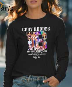 Cody Rhodes 18 Years Of Wrestling 2006 2024 Thank You For The Memories shirt 4
