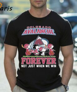 Colorado Avalanche Forever Not Just When We Win The Peanuts Movie Characters Shirt