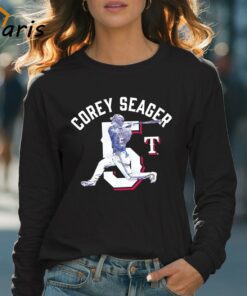 Corey Seager Texas Rangers Player Swing Shirt 4