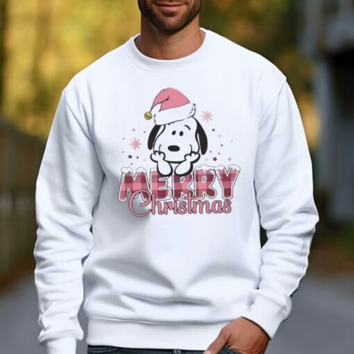 Cute Snoopy Peanut Santa Merry Christmas Shirt