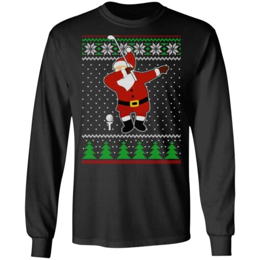 Dabbing Santa Golf Ugly Christmas Sweater Shirt Sweatshirt Long Sleeve Hoodie Tank Mug