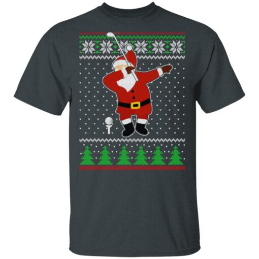 Dabbing Santa Golf Ugly Christmas Sweater Shirt Sweatshirt Long Sleeve Hoodie Tank Mug