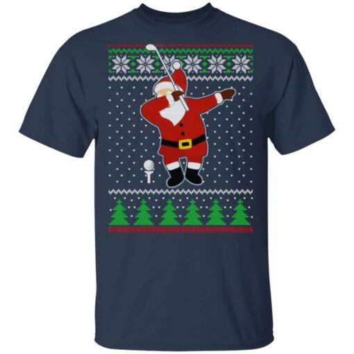 Dabbing Santa Golf Ugly Christmas Sweater Shirt Sweatshirt Long Sleeve Hoodie Tank Mug