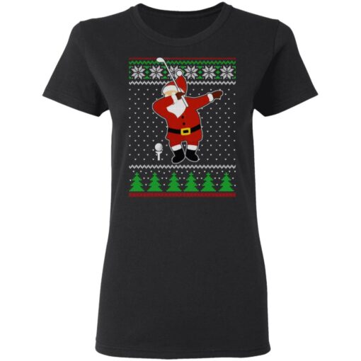 Dabbing Santa Golf Ugly Christmas Sweater Shirt Sweatshirt Long Sleeve Hoodie Tank Mug