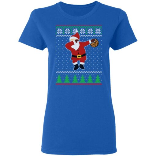 Dabbing Santa Volleyball Ugly Christmas Sweater Shirt Sweatshirt Long Sleeve Hoodie Tank Mug