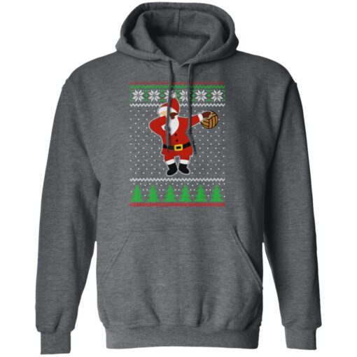 Dabbing Santa Volleyball Ugly Christmas Sweater Shirt Sweatshirt Long Sleeve Hoodie Tank Mug