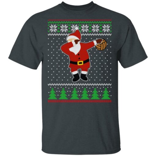 Dabbing Santa Volleyball Ugly Christmas Sweater Shirt Sweatshirt Long Sleeve Hoodie Tank Mug