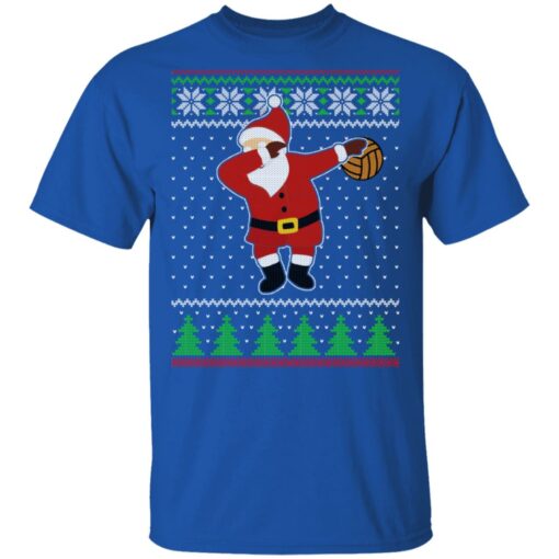 Dabbing Santa Volleyball Ugly Christmas Sweater Shirt Sweatshirt Long Sleeve Hoodie Tank Mug