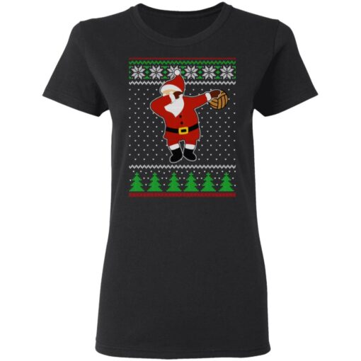 Dabbing Santa Volleyball Ugly Christmas Sweater Shirt Sweatshirt Long Sleeve Hoodie Tank Mug