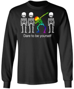 Dabbing Skeleton Dare To Be Yourself T Shirts 13