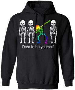 Dabbing Skeleton Dare To Be Yourself T Shirts 2