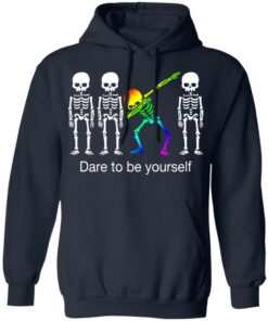 Dabbing Skeleton Dare To Be Yourself T Shirts 3