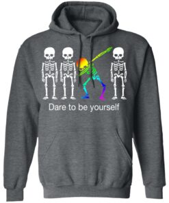 Dabbing Skeleton Dare To Be Yourself T Shirts 4