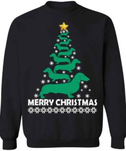 Dachshund Christmas Tree sweatshirt Shirt Sweatshirt Long Sleeve Hoodie Tank Mug