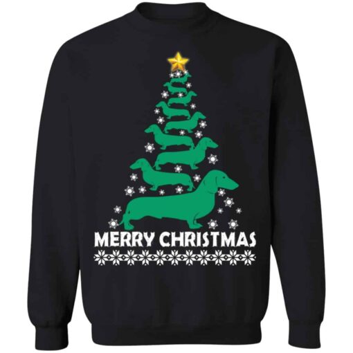 Dachshund Christmas Tree sweatshirt Shirt Sweatshirt Long Sleeve Hoodie Tank Mug