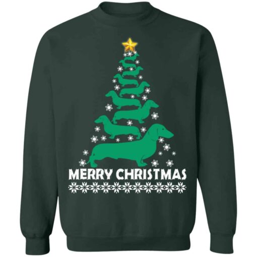 Dachshund Christmas Tree sweatshirt Shirt Sweatshirt Long Sleeve Hoodie Tank Mug