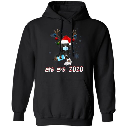 Dachshund Dog Bye Bye 2020 Christmas New Year Shirt Sweatshirt Long Sleeve Hoodie Tank Mug