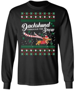 Dachshund through the Snow Christmas sweatshirt Shirt Sweatshirt Long Sleeve Hoodie Tank Mug 3 Dachshund through the Snow Christmas sweatshirt Shirt Sweatshirt Long Sleeve Hoodie Tank Mug 2