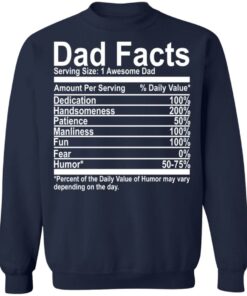 Dad Facts serving size 1 awesome dad shirt Shirt Sweatshirt Long Sleeve Hoodie Tank Mug 5 Dad Facts serving size 1 awesome dad shirt Shirt Sweatshirt Long Sleeve Hoodie Tank Mug 5
