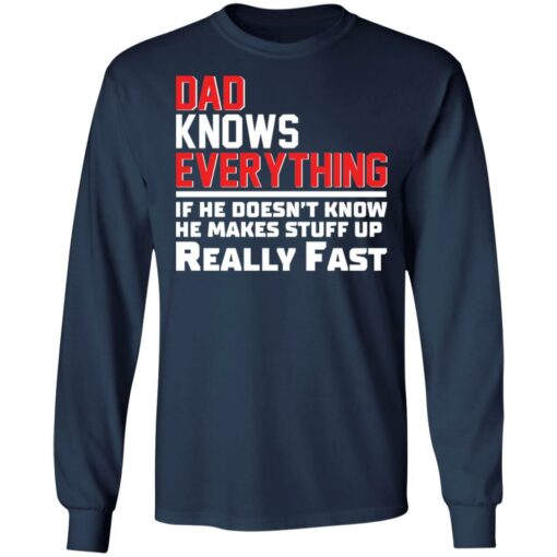 Dad knows everything if he doesn’t know he makes stuff up really fast shirt Shirt