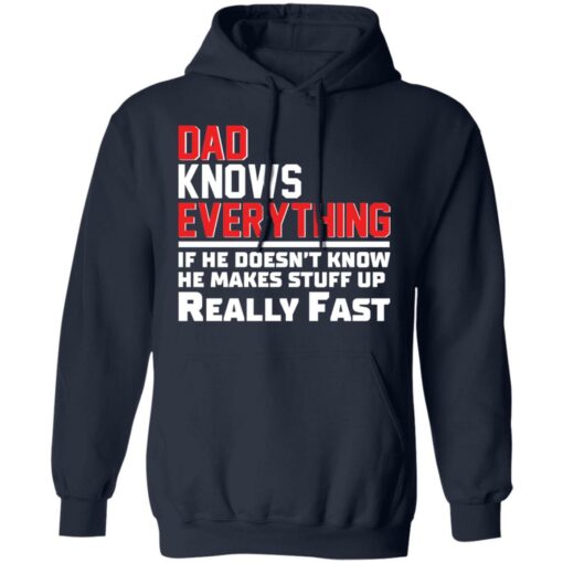 Dad knows everything if he doesn’t know he makes stuff up really fast shirt Shirt