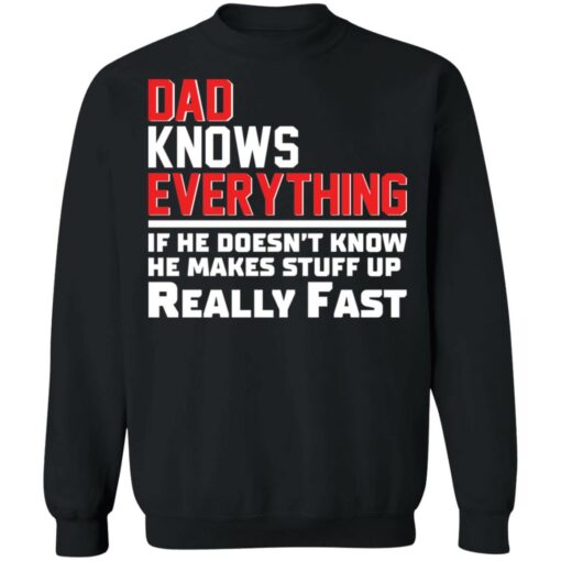 Dad knows everything if he doesn’t know he makes stuff up really fast shirt Shirt