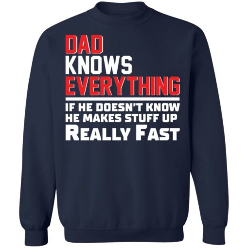 Dad knows everything if he doesn’t know he makes stuff up really fast shirt Shirt