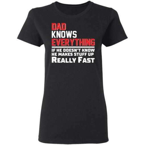 Dad knows everything if he doesn’t know he makes stuff up really fast shirt Shirt