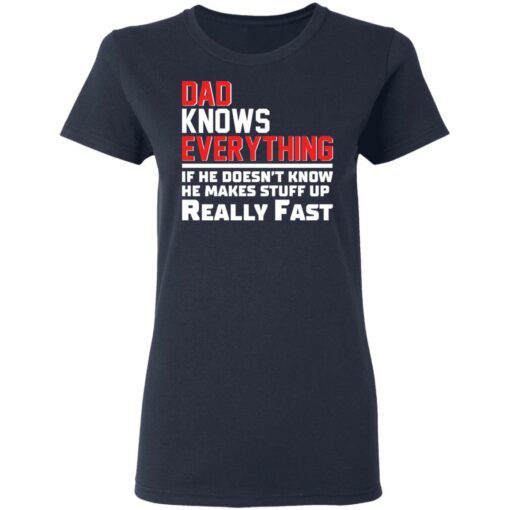 Dad knows everything if he doesn’t know he makes stuff up really fast shirt Shirt