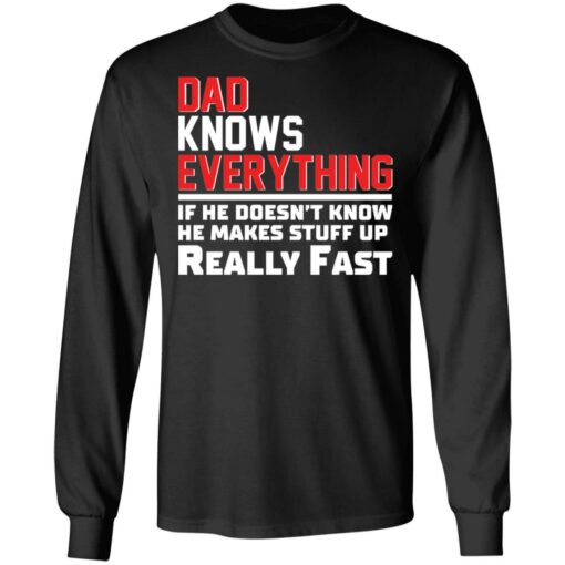 Dad knows everything if he doesn’t know he makes stuff up really fast shirt Shirt