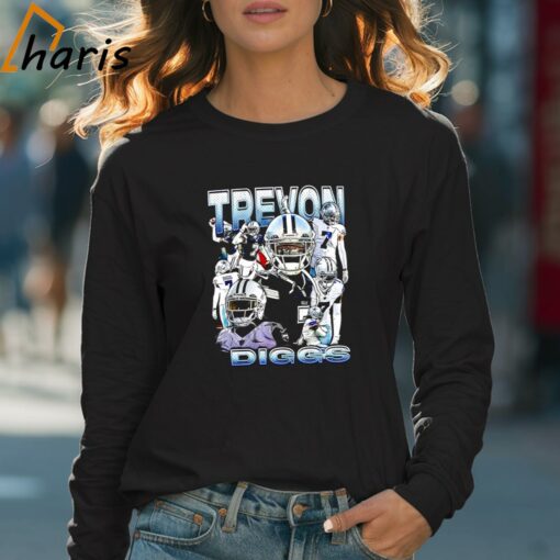 Dallas Cowboys 7 Trevon Diggs 2024 Football Graphic Shirt