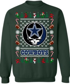 Dallas Cowboys Grateful Dead Ugly Christmas Sweater Shirt Sweatshirt Long Sleeve Hoodie Tank Mug 5
