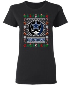 Dallas Cowboys Grateful Dead Ugly Christmas Sweater Shirt Sweatshirt Long Sleeve Hoodie Tank Mug 6