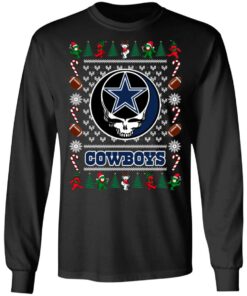 Dallas Cowboys Grateful Dead Ugly Christmas Sweater Shirt Sweatshirt Long Sleeve Hoodie Tank Mug 7