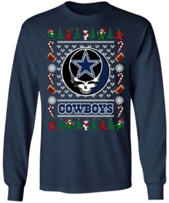 Dallas Cowboys Grateful Dead Ugly Christmas Sweater Shirt Sweatshirt Long Sleeve Hoodie Tank Mug 8