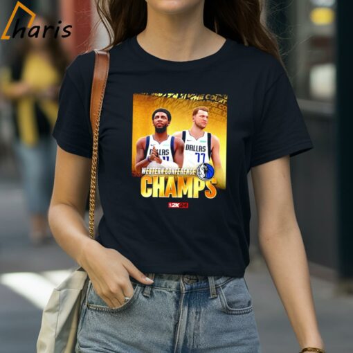 Dallas Mavericks Luka Doncic And Kyrie Irving Western Conference Champions 2024 Shirt