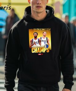 Dallas Mavericks Luka Doncic And Kyrie Irving Western Conference Champions 2024 Shirt 3