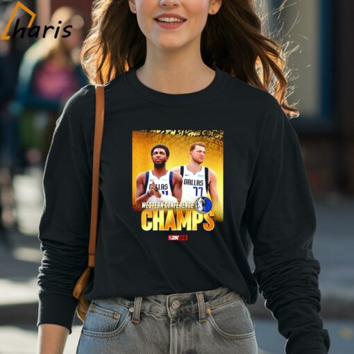 Dallas Mavericks Luka Doncic And Kyrie Irving Western Conference Champions 2024 Shirt