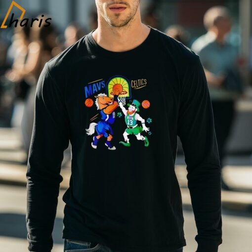 Dallas Mavericks vs Boston Celtics Match Up NBA Final Mascot Shirt