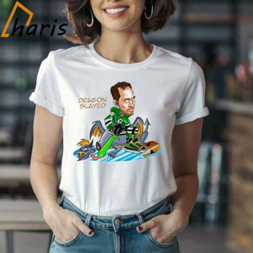 Dallas Stars Radek Faksa Sitting On Vegas Golden Knight Dragon Slayed Shirt