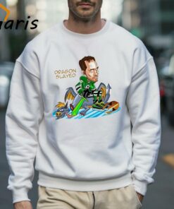 Dallas Stars Radek Faksa Sitting On Vegas Golden Knight Dragon Slayed Shirt 3