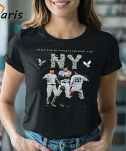 Dance With My Dawgs In The Night Time New York Yankees Logo Art Shirt