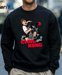 Dave Portnoy Wearing Donovan Clingan Cling Kong Uconn T shirt 4